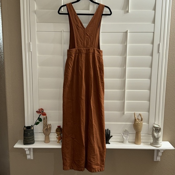 Pilcro Deep-V Jumpsuit Mango - Picture 4 of 12